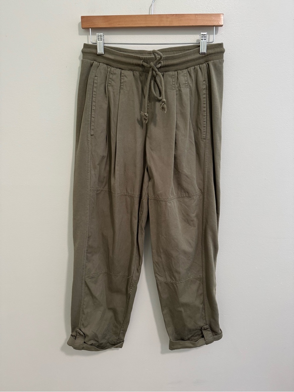 Anthropologie Daily Practice Cuffed Green Pants